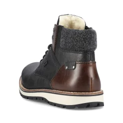 Hot Men'S Corded Boots Graphite Black Men'S Boots