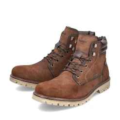 Men'S Corded Boots Chestnut Brown Men'S Boots
