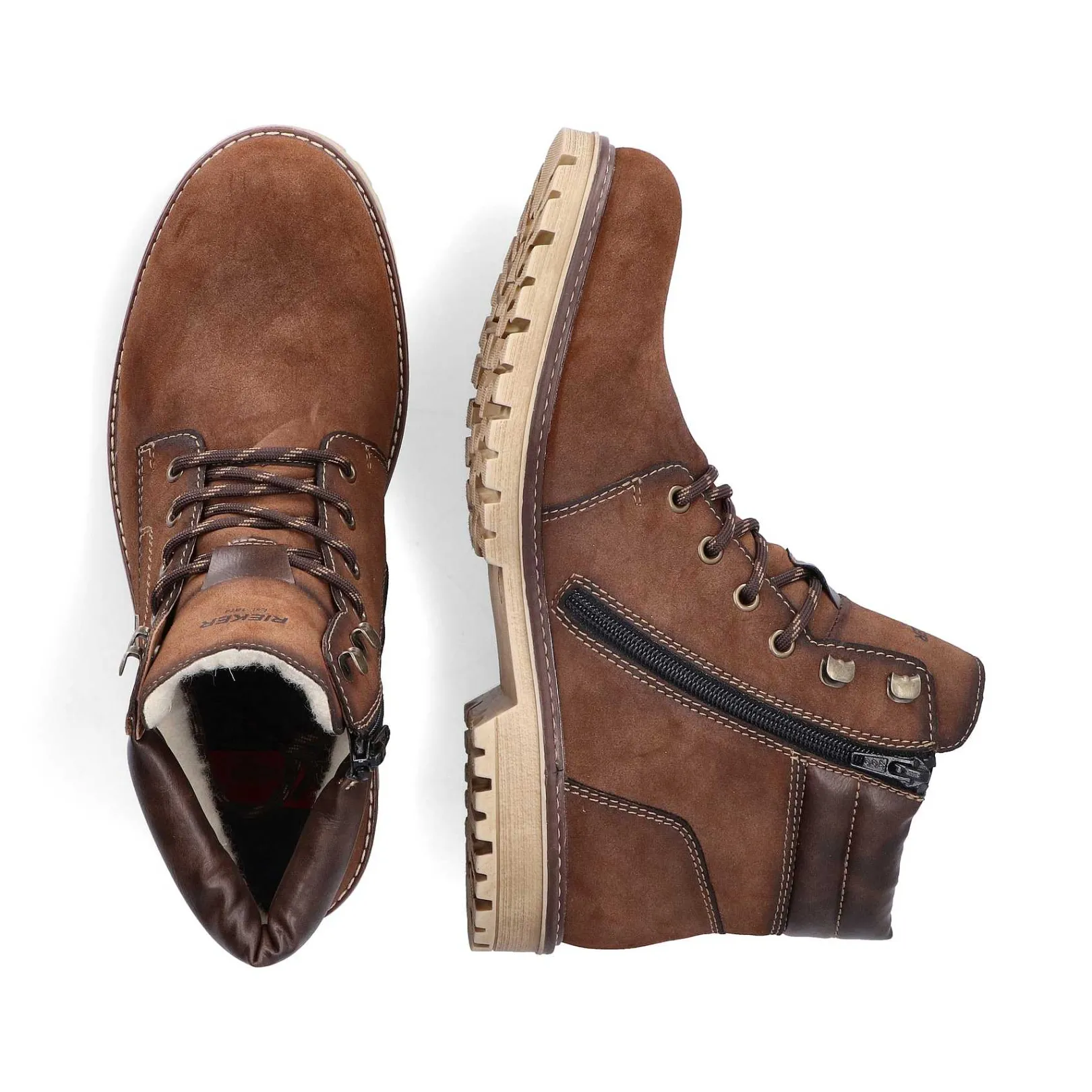 Men'S Corded Boots Chestnut Brown Men'S Boots