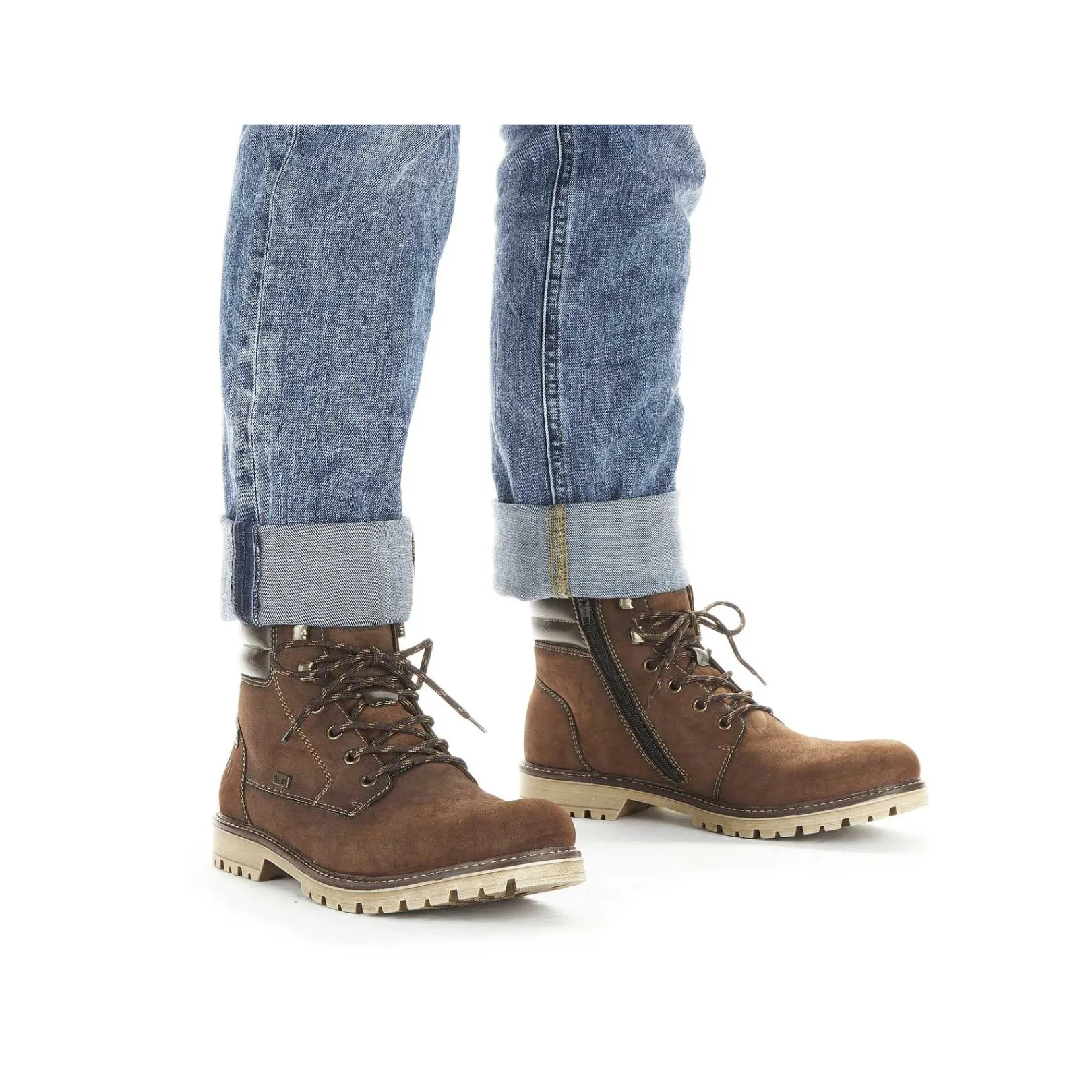 Men'S Corded Boots Chestnut Brown Men'S Boots