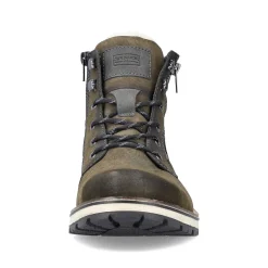 New Men'S Corded Boots Olive Green Men'S Boots