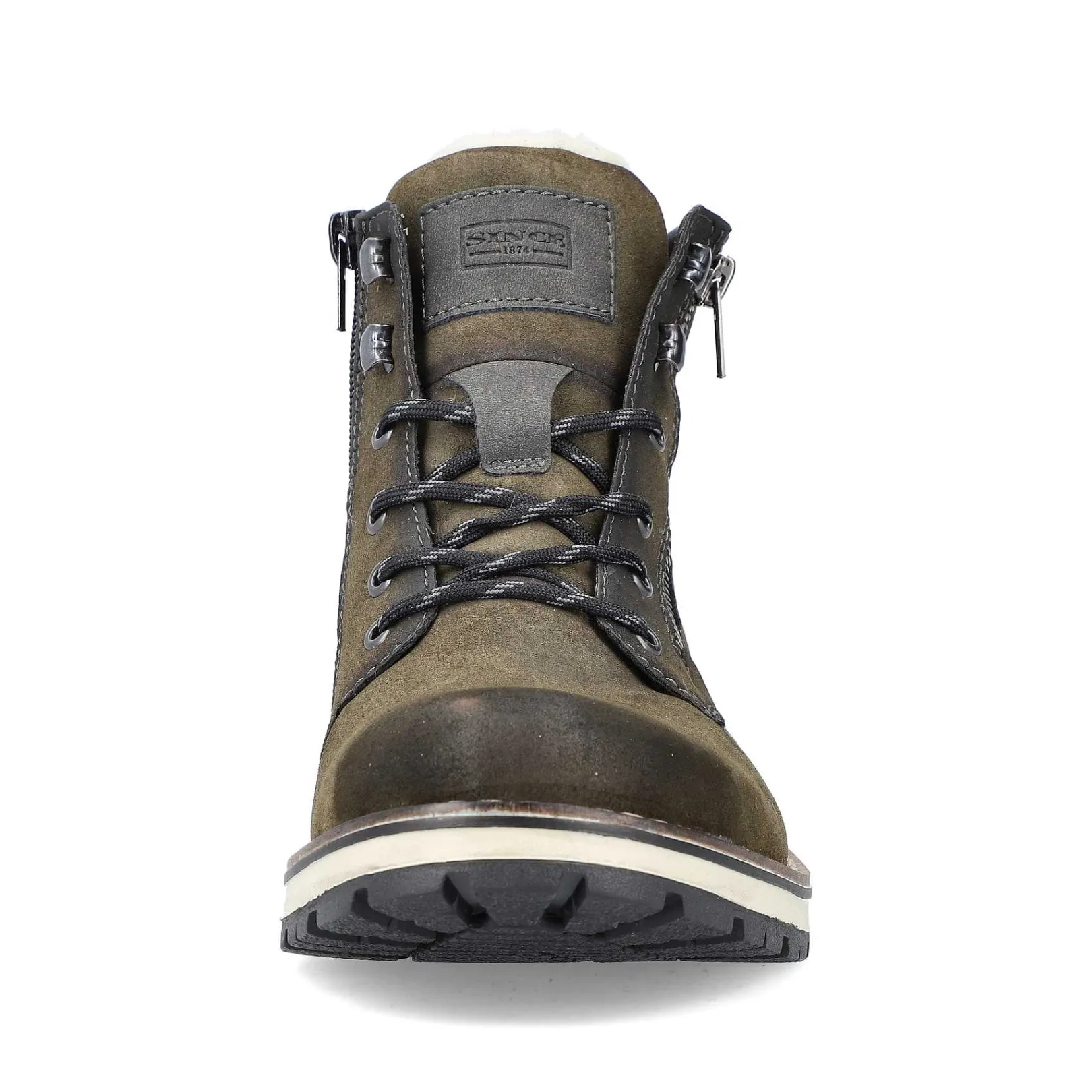 New Men'S Corded Boots Olive Green Men'S Boots