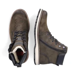 New Men'S Corded Boots Olive Green Men'S Boots