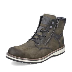 New Men'S Corded Boots Olive Green Men'S Boots