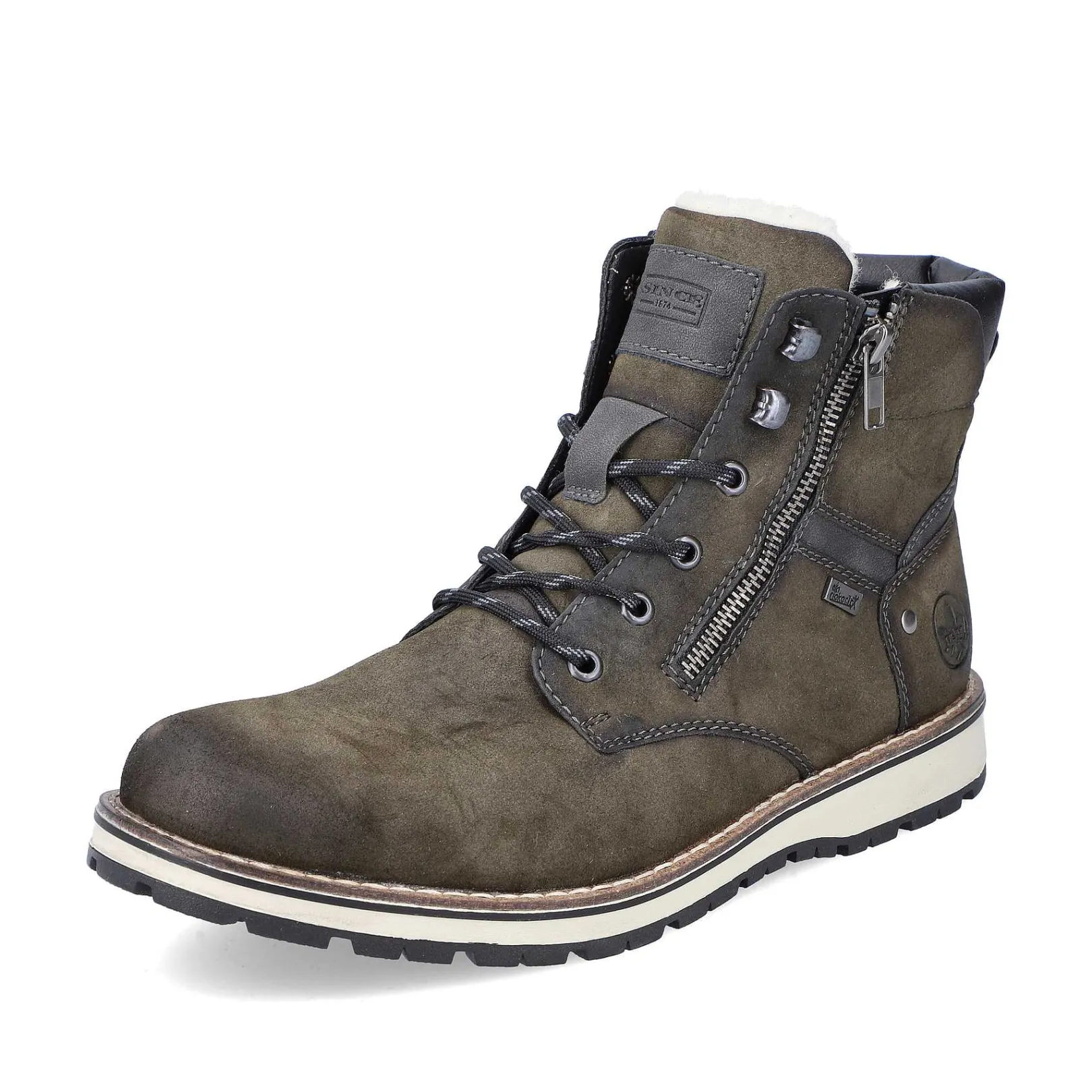 New Men'S Corded Boots Olive Green Men'S Boots