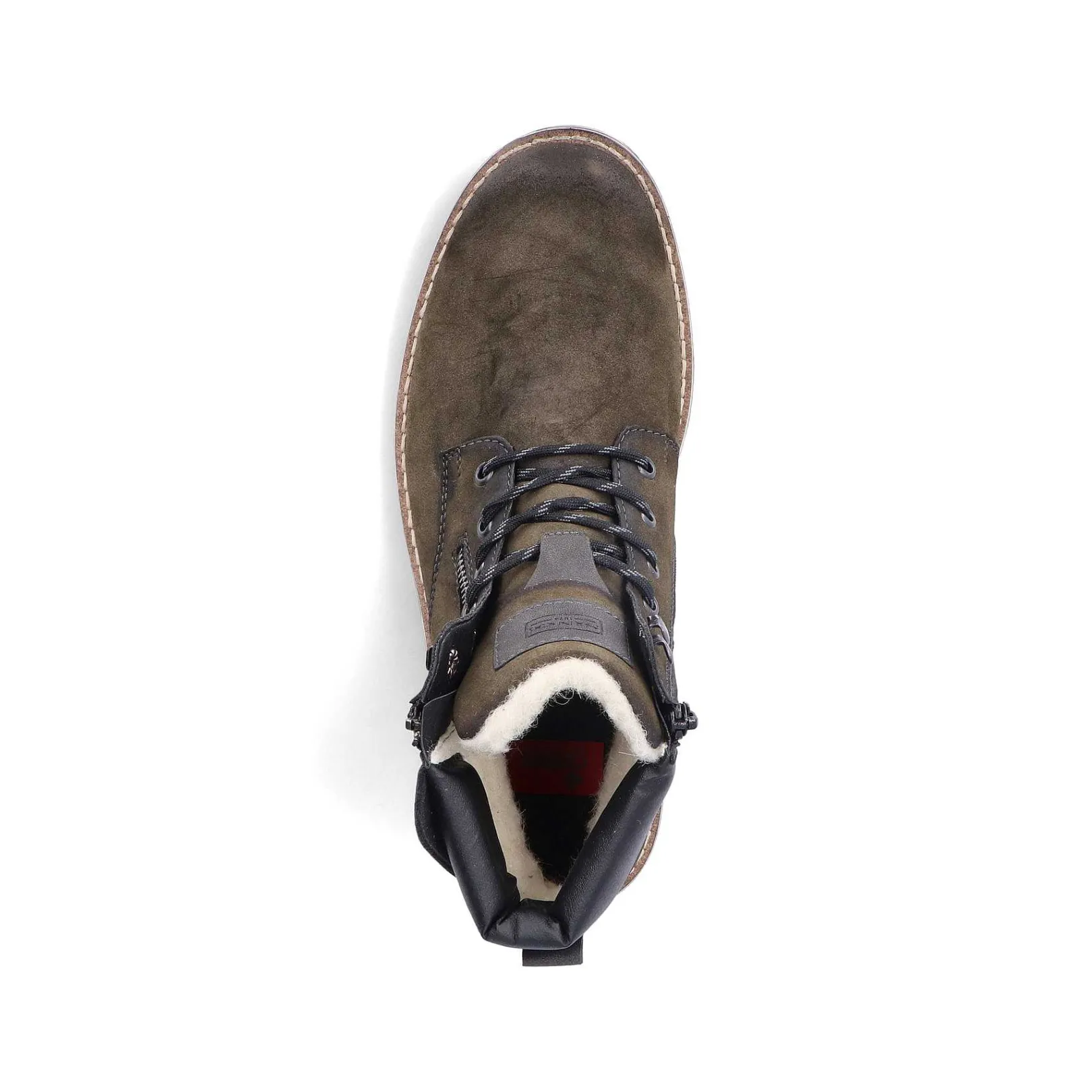 New Men'S Corded Boots Olive Green Men'S Boots