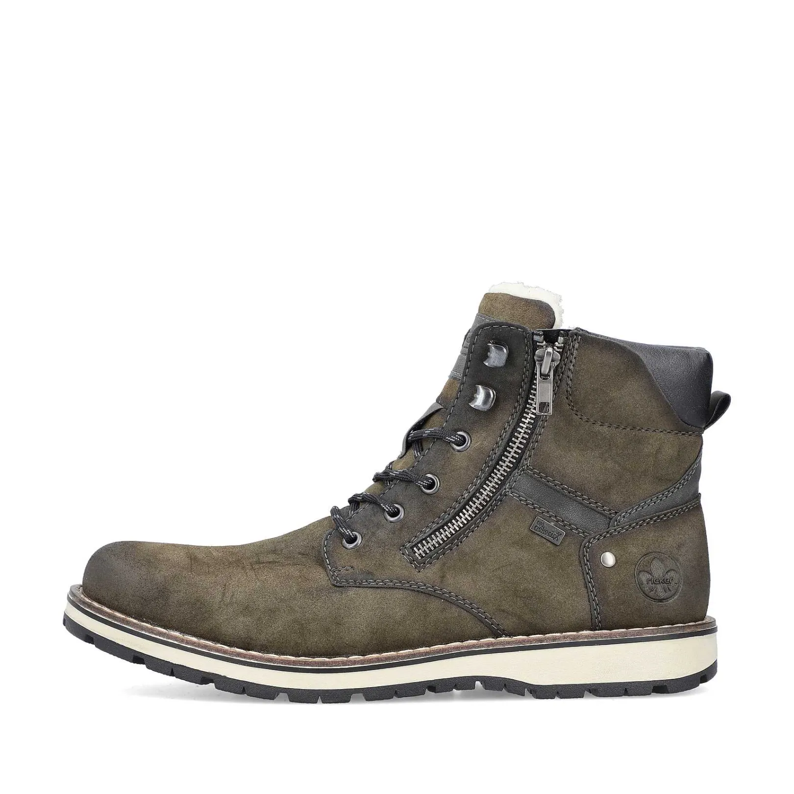 New Men'S Corded Boots Olive Green Men'S Boots