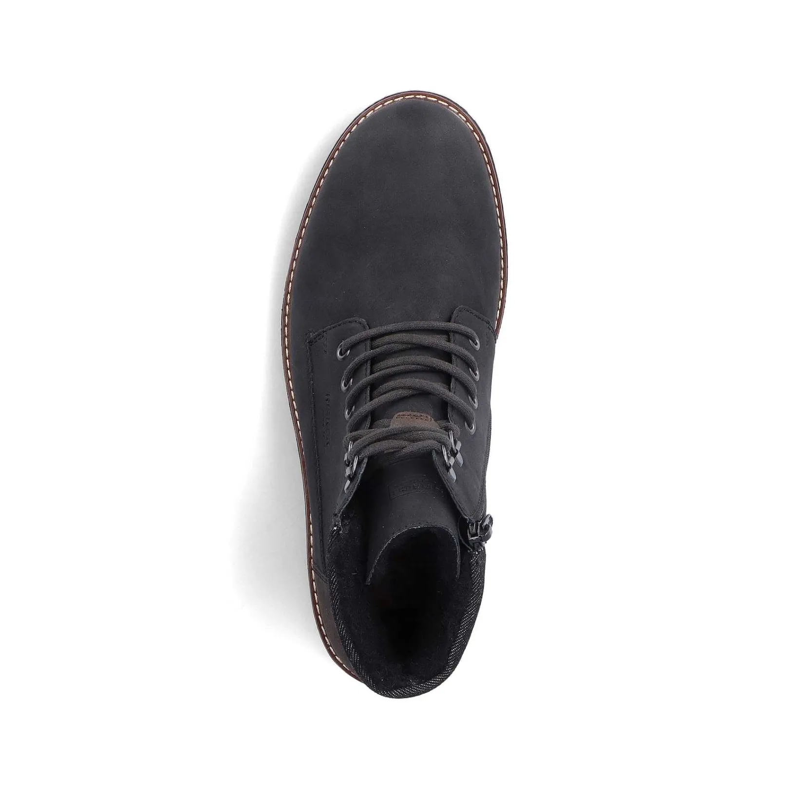 New Men'S Corded Boots Asphalt Black Men'S Boots