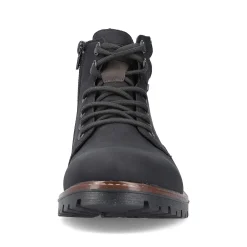 New Men'S Corded Boots Asphalt Black Men'S Boots