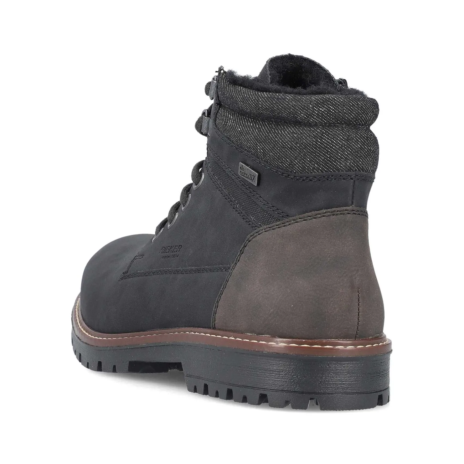 New Men'S Corded Boots Asphalt Black Men'S Boots