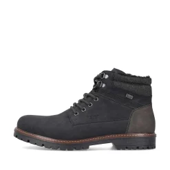 New Men'S Corded Boots Asphalt Black Men'S Boots