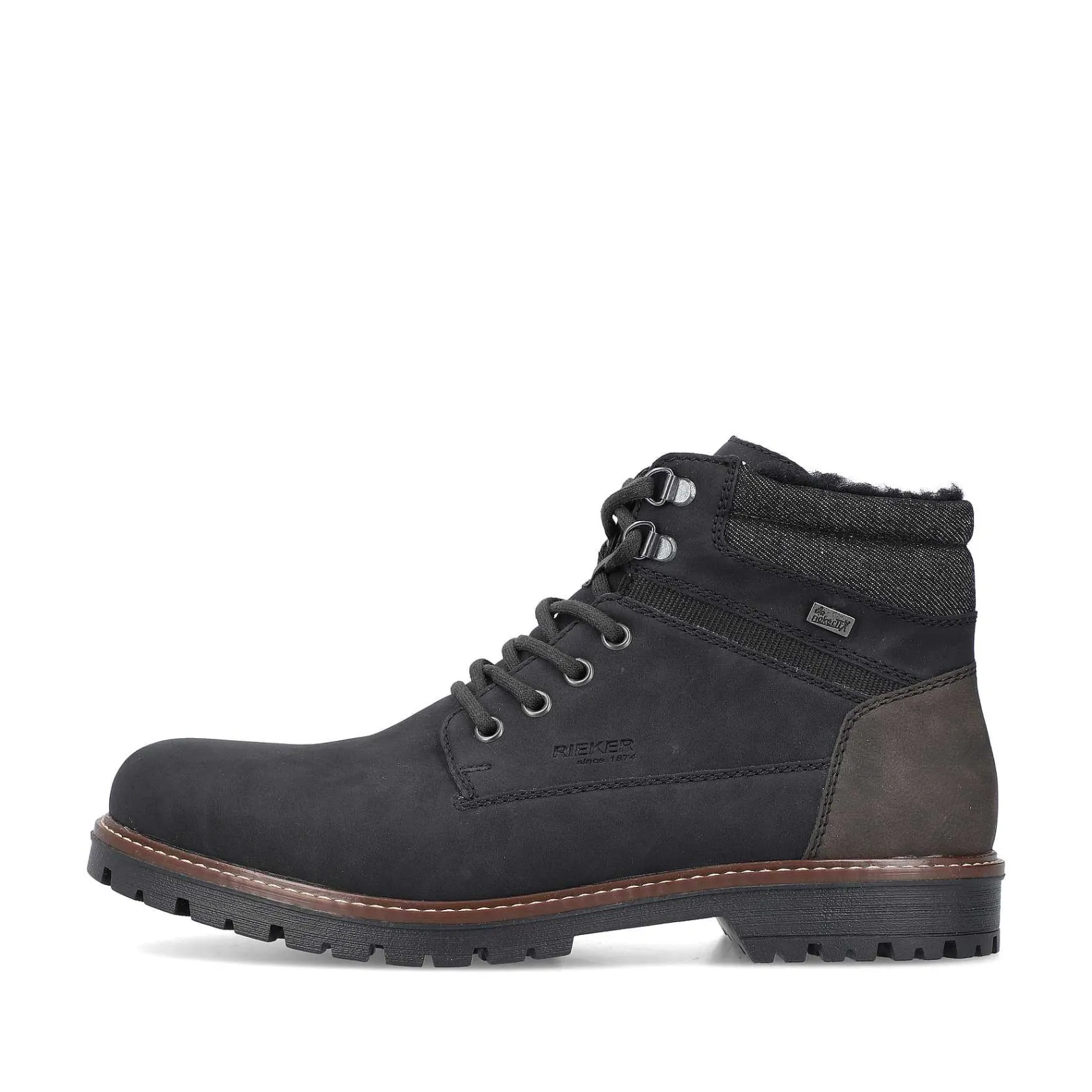 New Men'S Corded Boots Asphalt Black Men'S Boots
