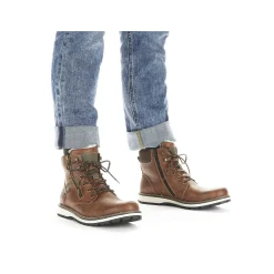 Online Men'S Corded Boots Caramel Brown Men'S Boots