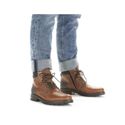 Discount Men'S Corded Boots Caramel Brown Men'S Boots
