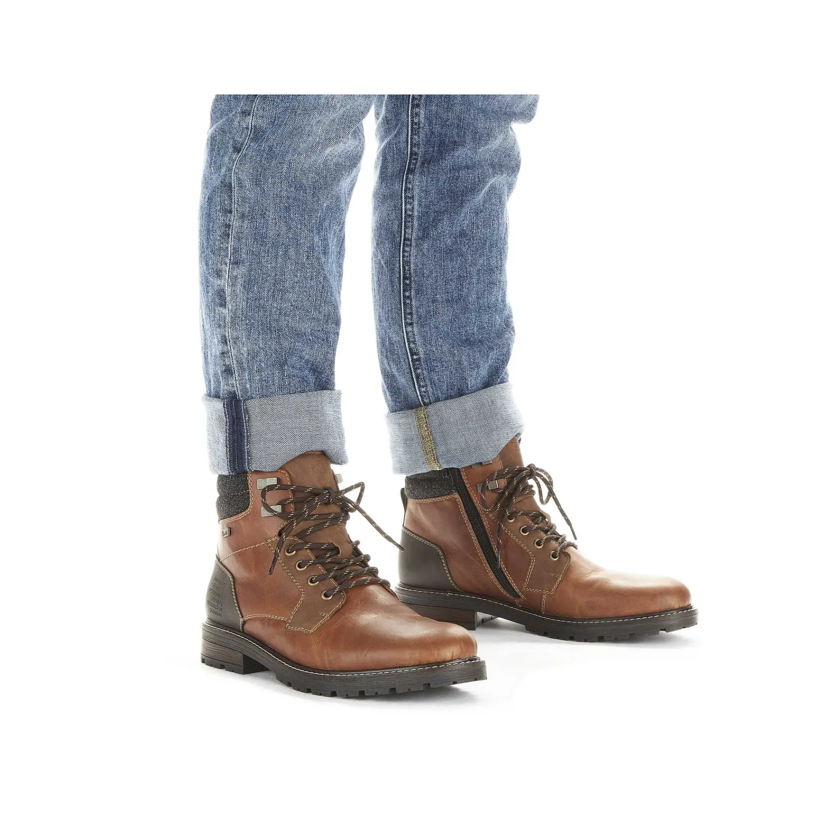Discount Men'S Corded Boots Caramel Brown Men'S Boots