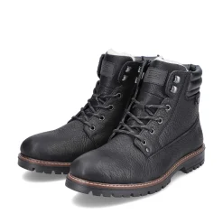Sale Men'S Corded Boots Deep Black Men'S Boots