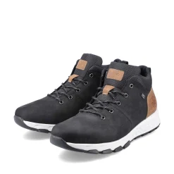 Best Men'S High Sneaker Black-Brown Men'S Sneakers
