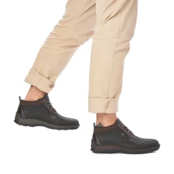Discount Men'S Laced Boots Espresso Brown Men'S Boots
