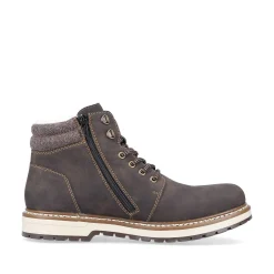 Discount Men'S Laced Boots Espresso Brown Men'S Boots