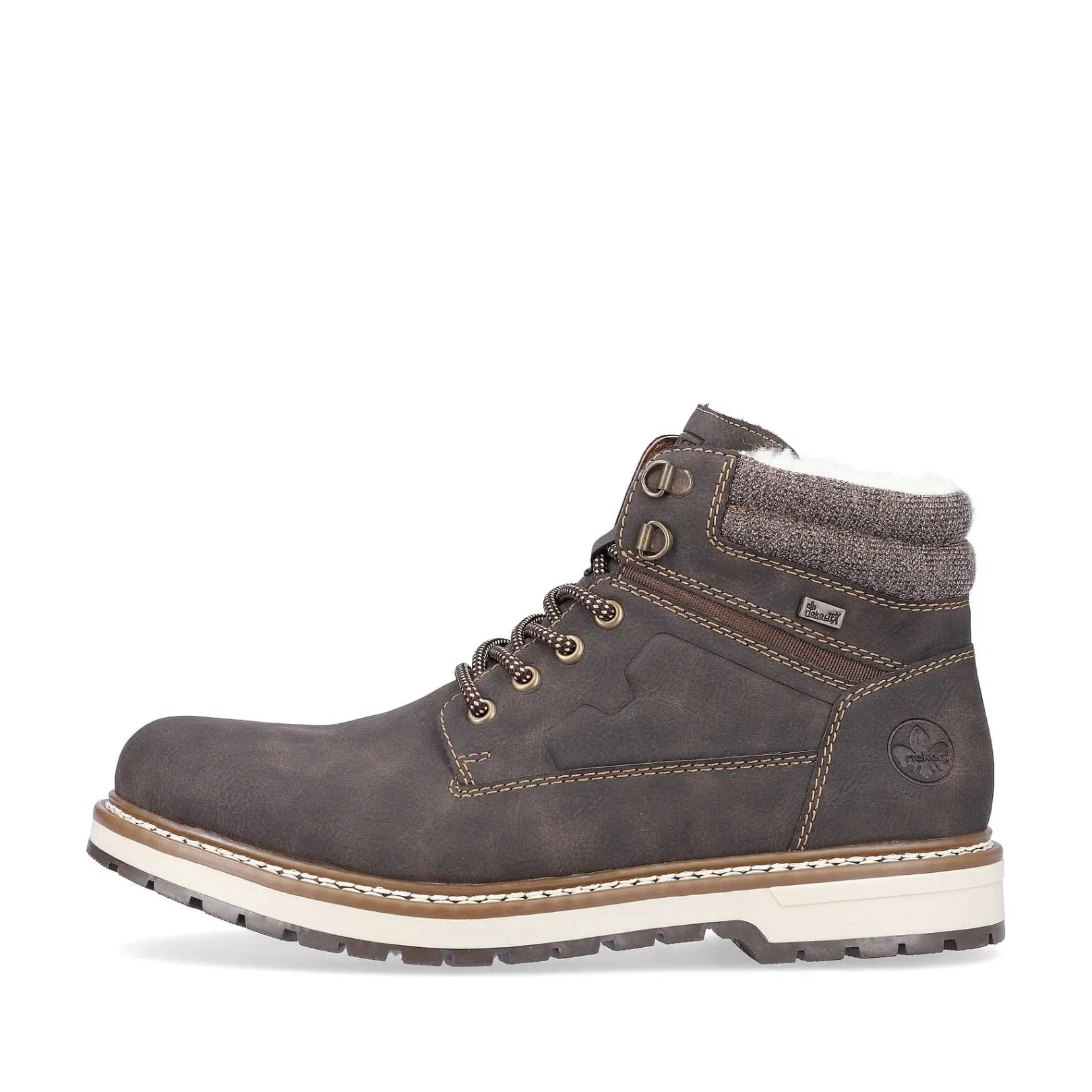 Discount Men'S Laced Boots Espresso Brown Men'S Boots