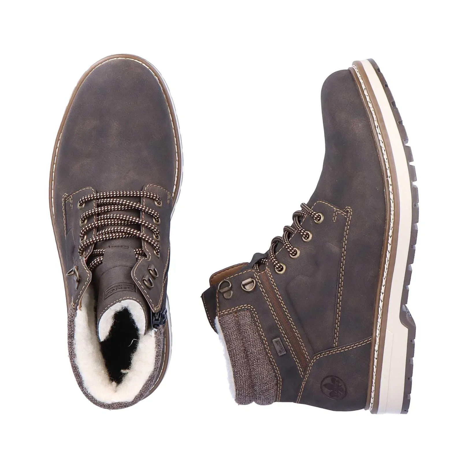 Discount Men'S Laced Boots Espresso Brown Men'S Boots