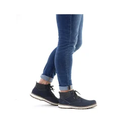 Men'S Laced Boots Pacific Blue Men'S Boots