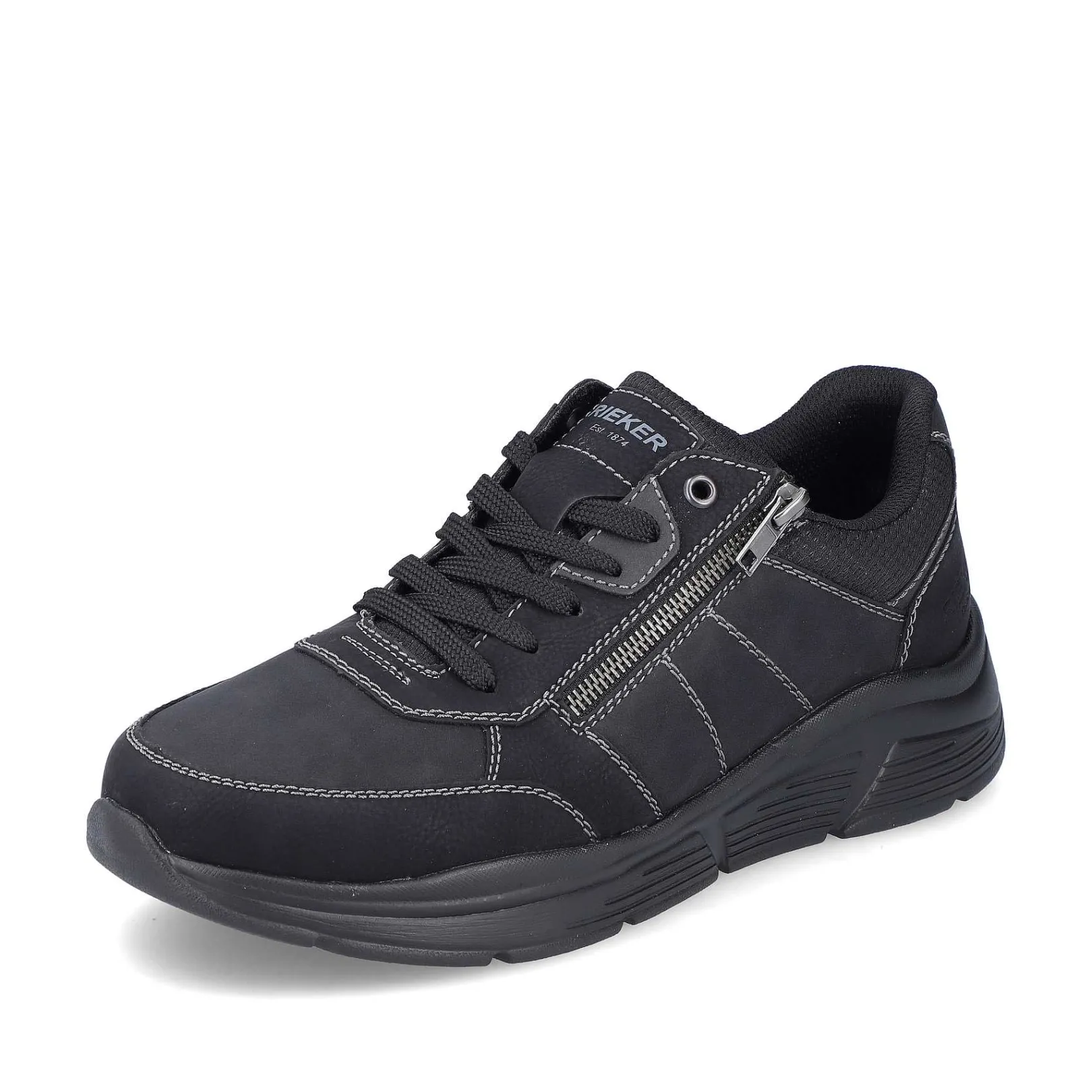 New Men'S Lace-Up Shoes Asphalt Black Men'S Low Shoes & Slippers