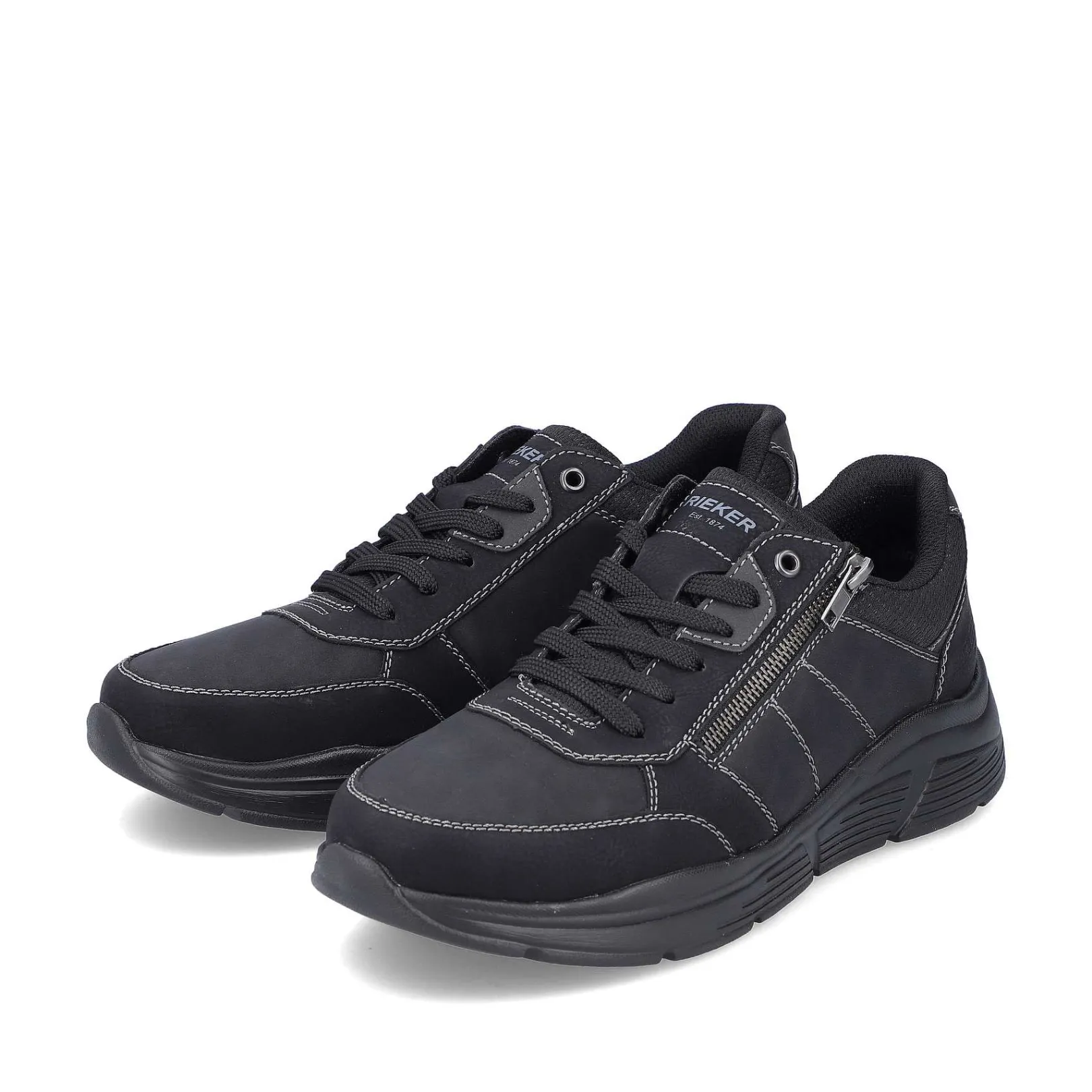 New Men'S Lace-Up Shoes Asphalt Black Men'S Low Shoes & Slippers