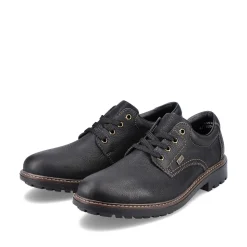 New Men'S Lace-Up Shoes Jet Black Men'S Low Shoes & Slippers