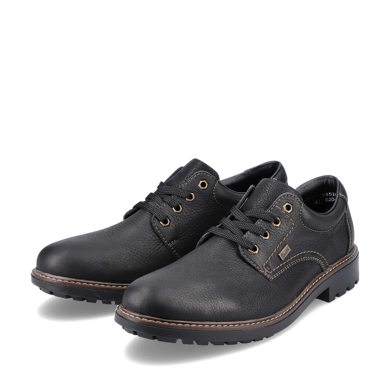 New Men'S Lace-Up Shoes Jet Black Men'S Low Shoes & Slippers