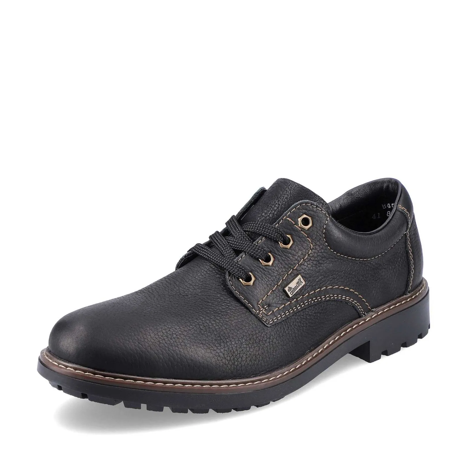 New Men'S Lace-Up Shoes Jet Black Men'S Low Shoes & Slippers