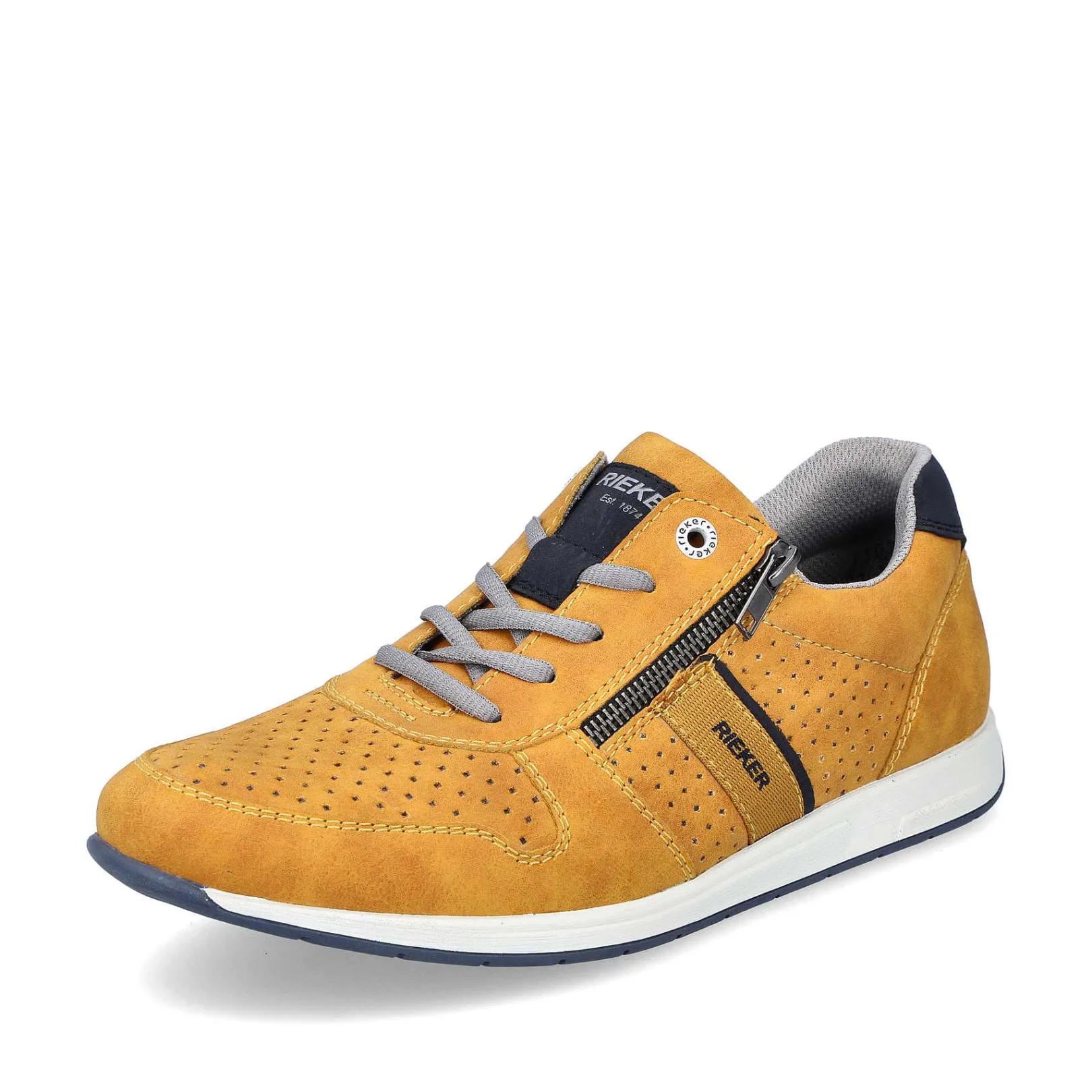 Sale Men'S Lace-Up Shoes Sunflower Yellow-Navy Blue Men'S Low Shoes & Slippers