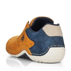 Clearance Men'S Lace-Up Shoes Golden Yellow-Royal Blue Men'S Low Shoes & Slippers