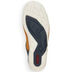 Clearance Men'S Lace-Up Shoes Golden Yellow-Royal Blue Men'S Low Shoes & Slippers