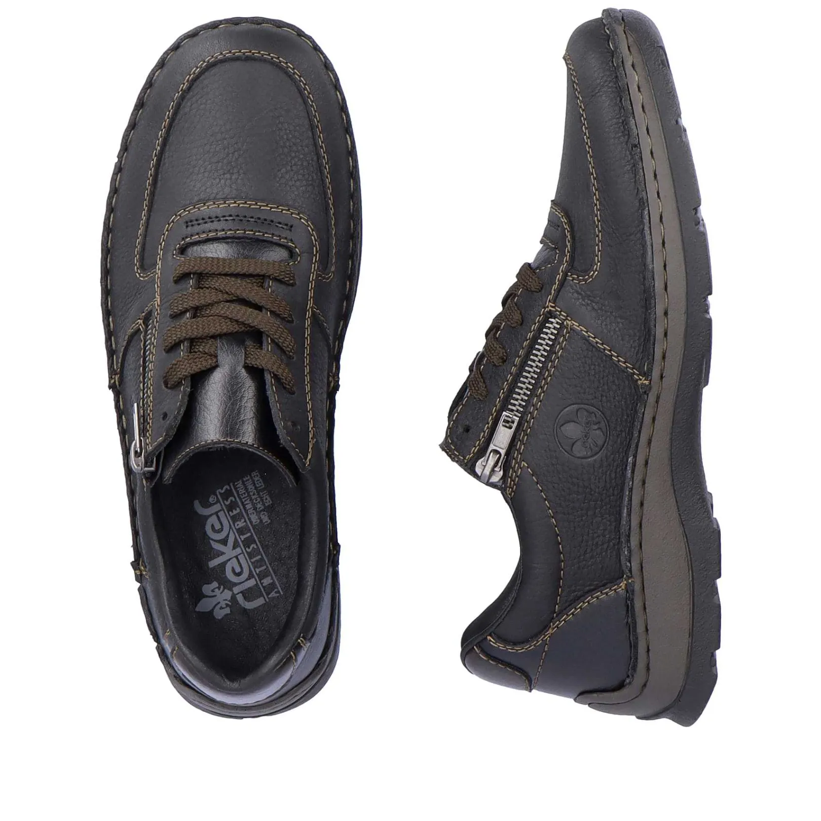 Sale Men'S Lace-Up Shoes Asphalt Black Men'S Low Shoes & Slippers