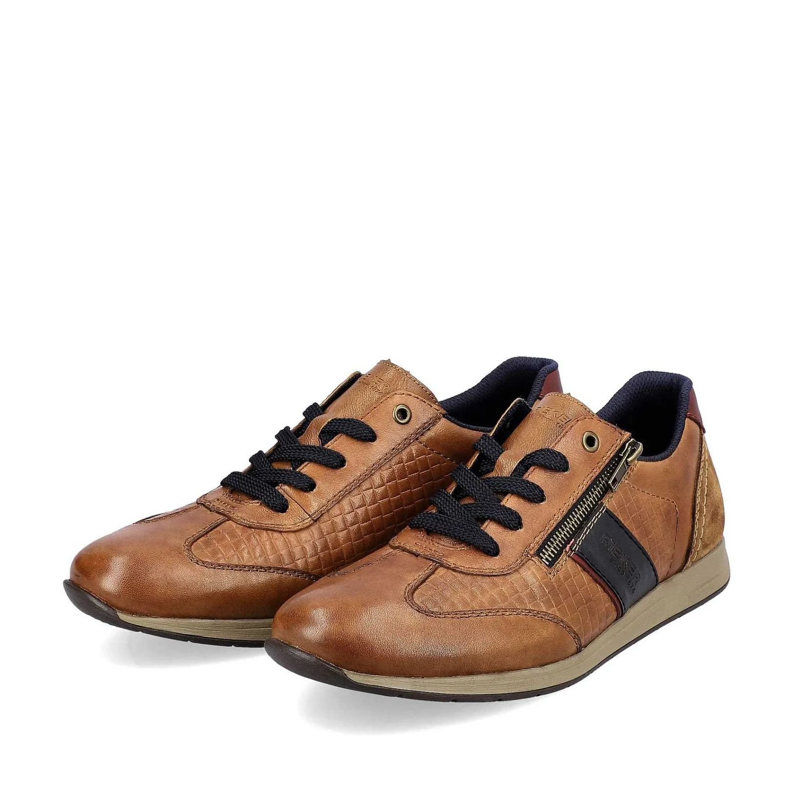 Hot Men'S Lace-Up Shoes Fox Brown-Black Men'S Low Shoes & Slippers