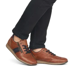 Hot Men'S Lace-Up Shoes Fox Brown-Black Men'S Low Shoes & Slippers