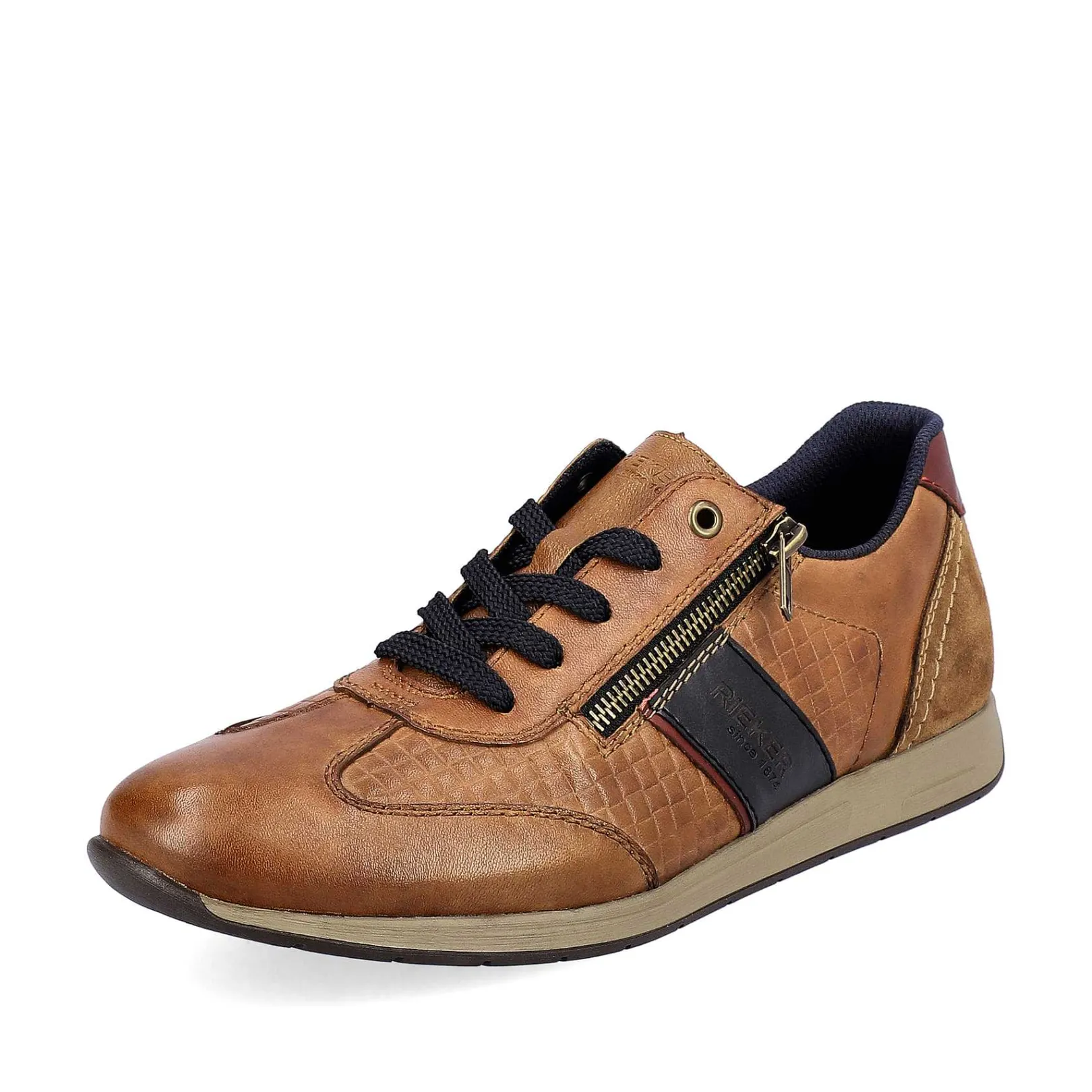 Hot Men'S Lace-Up Shoes Fox Brown-Black Men'S Low Shoes & Slippers
