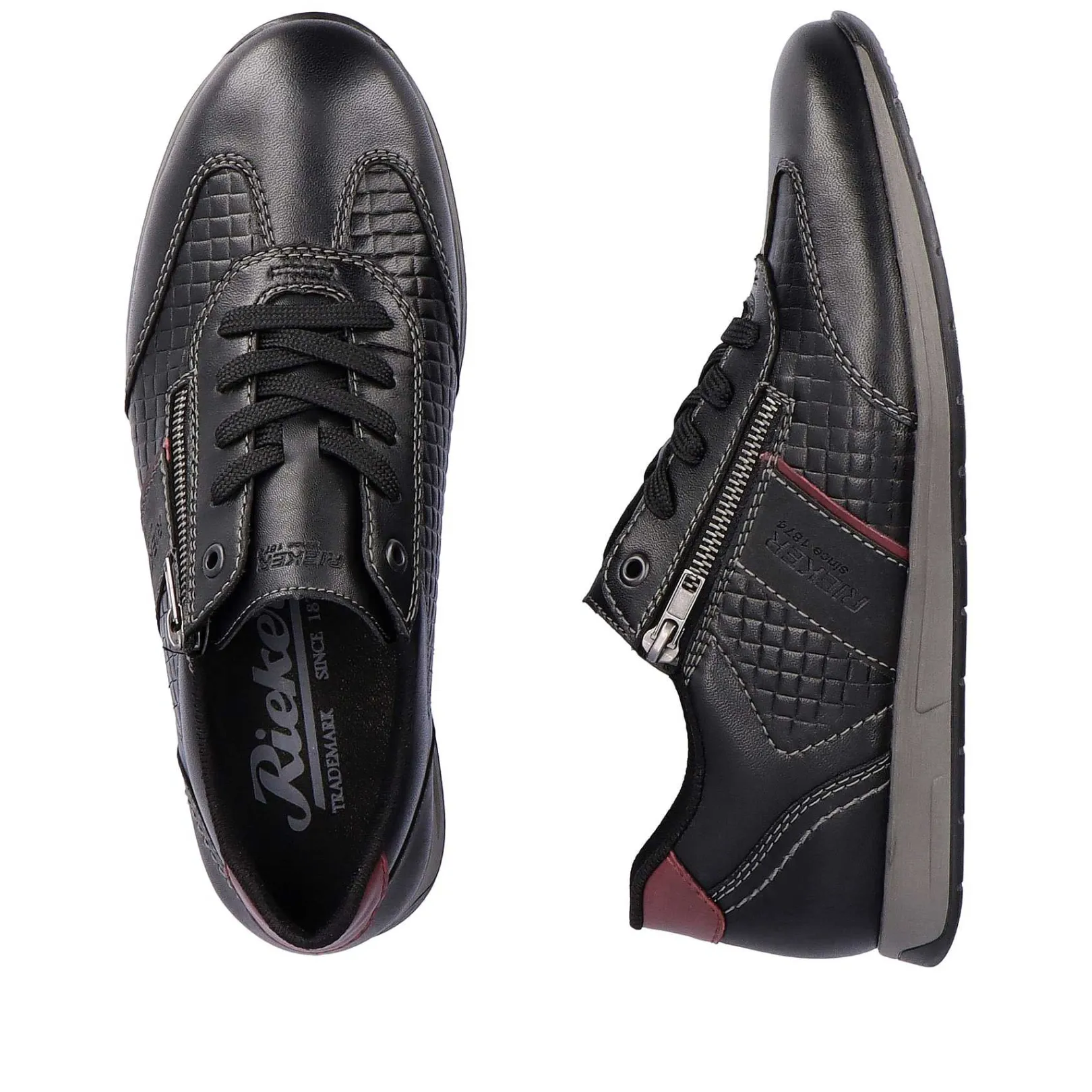 Clearance Men'S Lace-Up Shoes Asphalt Black Men'S Low Shoes & Slippers