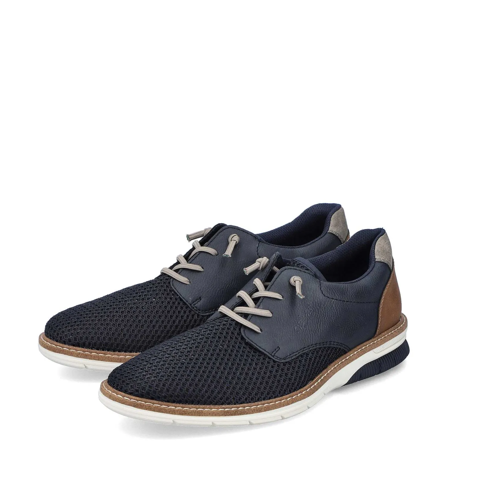 New Men'S Lace-Up Shoes, Slate Blue Men'S Low Shoes & Slippers