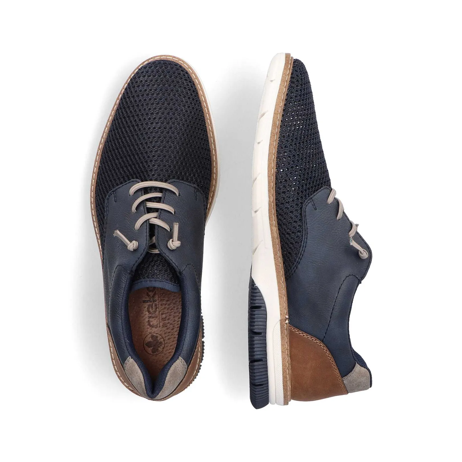 New Men'S Lace-Up Shoes, Slate Blue Men'S Low Shoes & Slippers