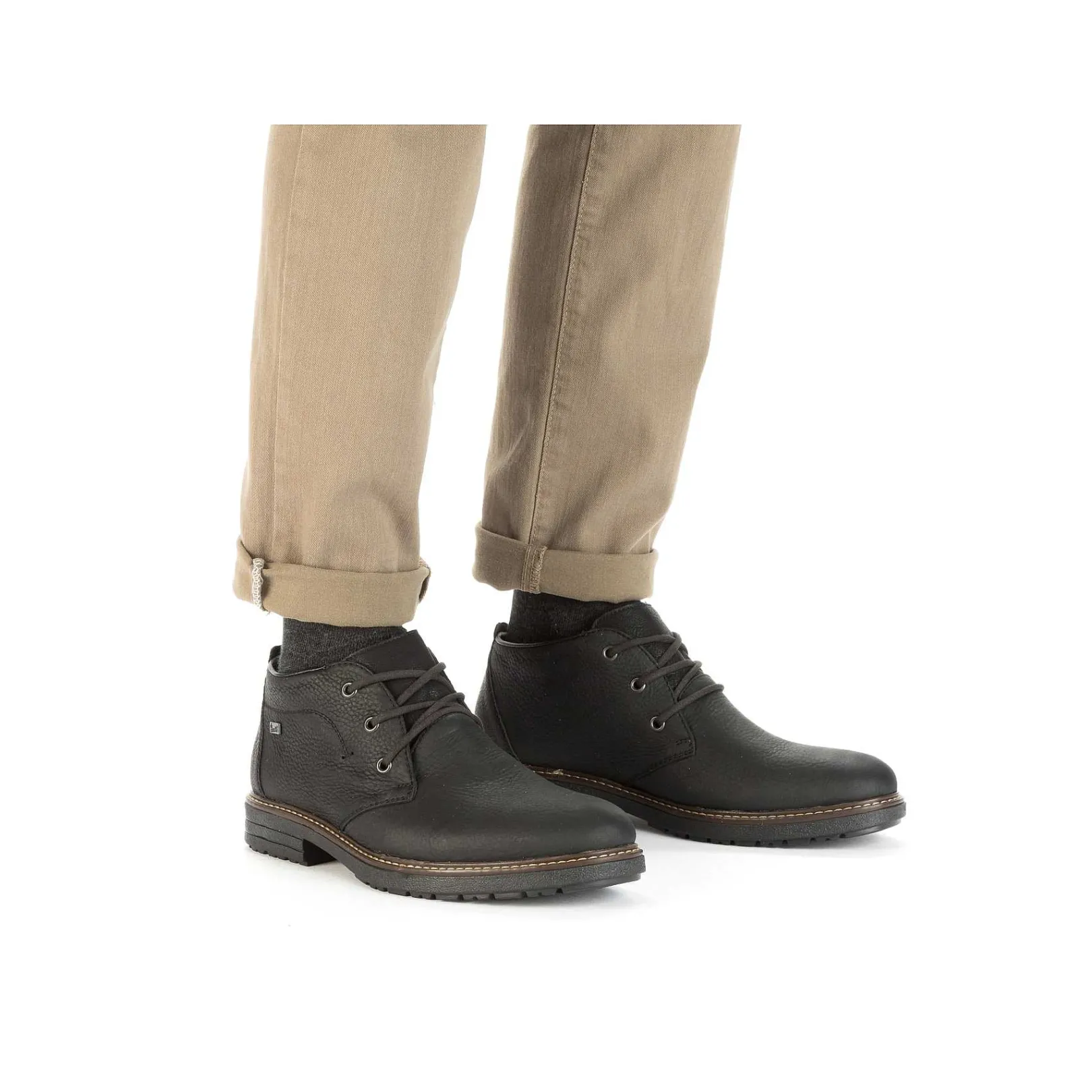 Hot Men'S Lace-Up Shoes Asphalt Black Men'S Low Shoes & Slippers