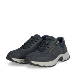 New Men'S Lace-Up Shoes Steel Blue Men'S Low Shoes & Slippers