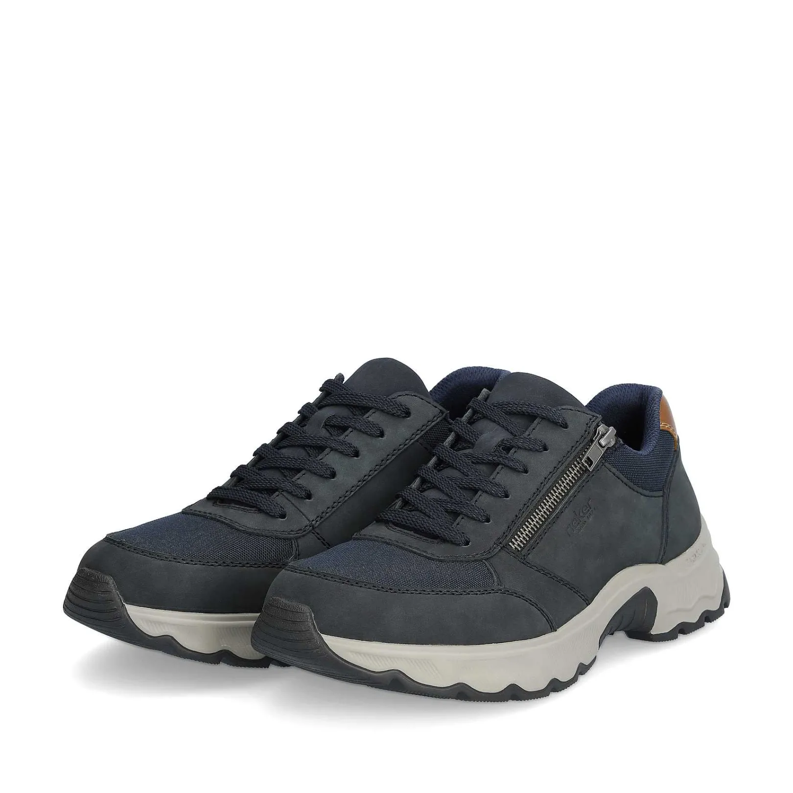 New Men'S Lace-Up Shoes Steel Blue Men'S Low Shoes & Slippers