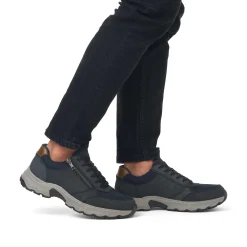 New Men'S Lace-Up Shoes Steel Blue Men'S Low Shoes & Slippers