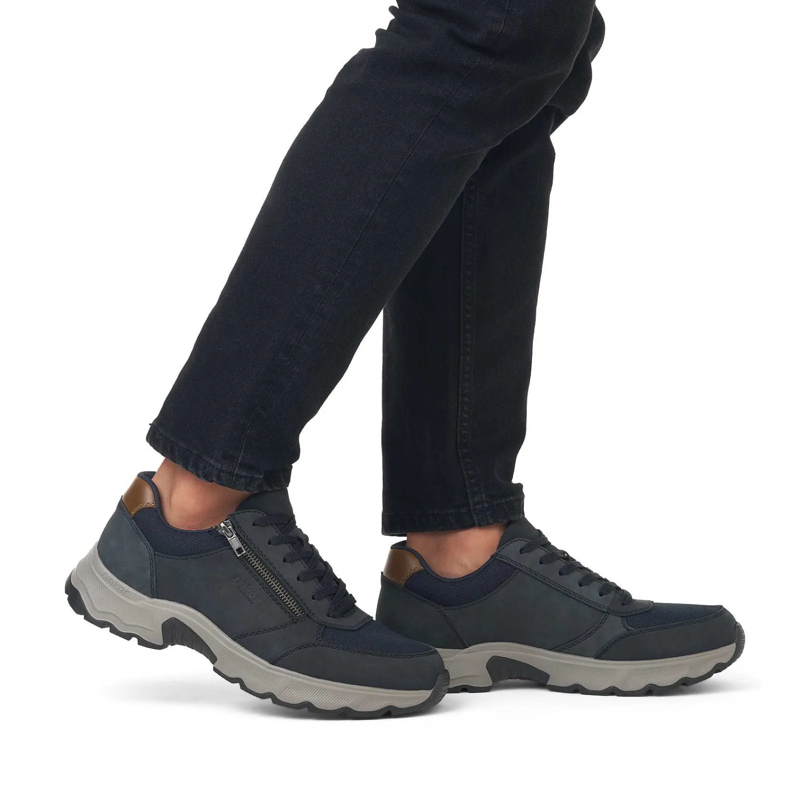 New Men'S Lace-Up Shoes Steel Blue Men'S Low Shoes & Slippers
