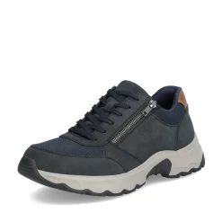 New Men'S Lace-Up Shoes Steel Blue Men'S Low Shoes & Slippers
