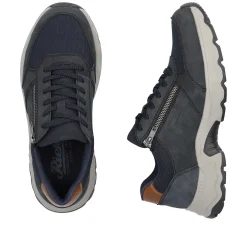New Men'S Lace-Up Shoes Steel Blue Men'S Low Shoes & Slippers