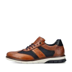 Online Men'S Lace-Up Shoes Cinnamon Brown-Ocean Blue Men'S Low Shoes & Slippers