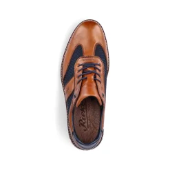 Online Men'S Lace-Up Shoes Cinnamon Brown-Ocean Blue Men'S Low Shoes & Slippers